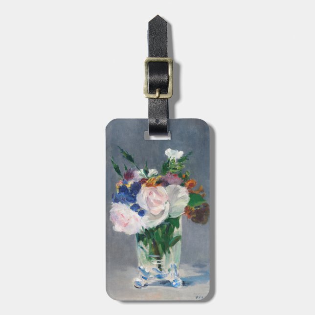 Edouard Manet - Blommor i en kristallvas Bagagebricka (Vertikal Framsida)