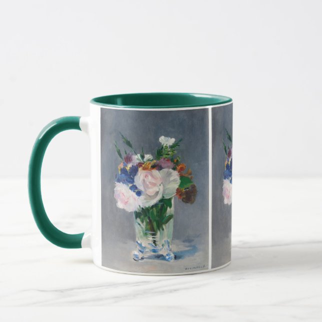 Edouard Manet - Blommor i en kristallvas Mugg (Vänster)