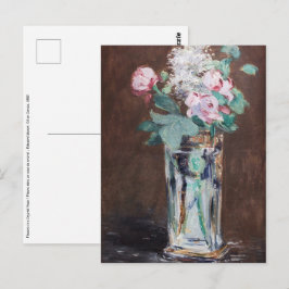 Edouard Manet - Blommor i en kristallvas Vykort