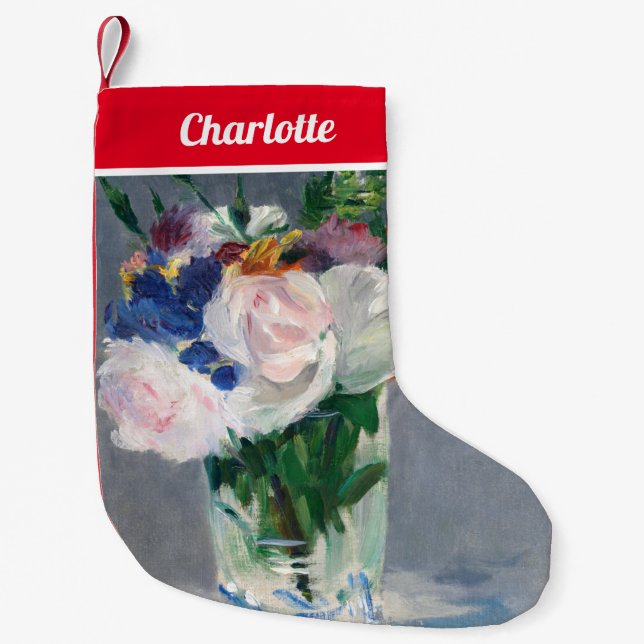 Edouard Manet - Blommor i kristall Liten Julstrumpa (Framsidan)