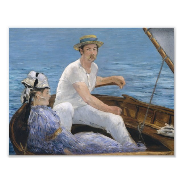 Edouard Manet - Boating Fototryck (Framsidan)