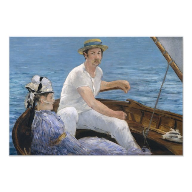 Edouard Manet - Boating Fototryck (Framsidan)