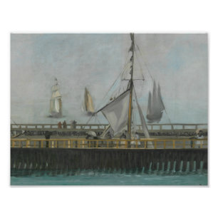 Edouard Manet - Boulogne-sur-Mer Jetty Fototryck