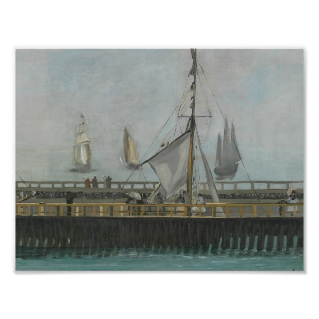 Edouard Manet - Boulogne-sur-Mer Jetty Fototryck (Framsidan)