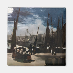 Edouard Manet - Boulognes hamn i månljus Magnet