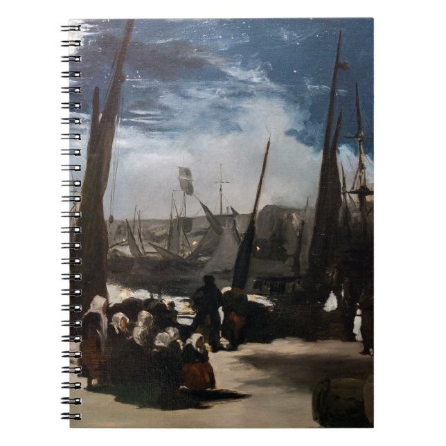 Edouard Manet - Boulognes hamn i månsken Anteckningsbok (Framsidan)