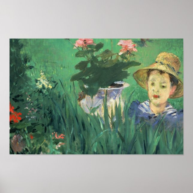 Édouard Manet - Boy in Flowers Poster (Framsidan)