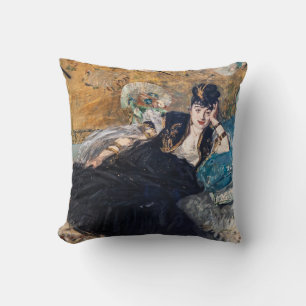 Edouard Manet - Dam med Fläkt Kudde