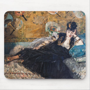 Edouard Manet - Dam med Fläkt Musmatta