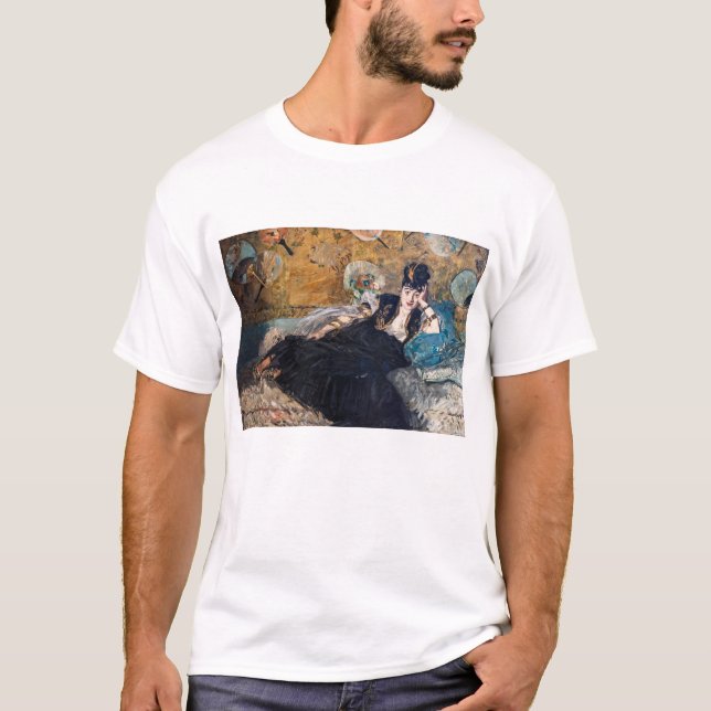 Edouard Manet - Dam med Fläkt T Shirt (Framsida)