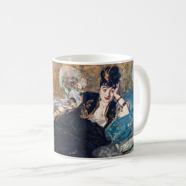 Edouard Manet - Dam med solfjädrar Kaffemugg (Framsida höger)