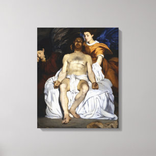 Édouard Manet Dead Kristus med Änglar Canvastryck