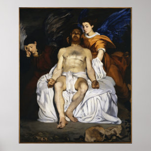 Edouard Manet - Döda Kristus med Änglar - 1864 Poster