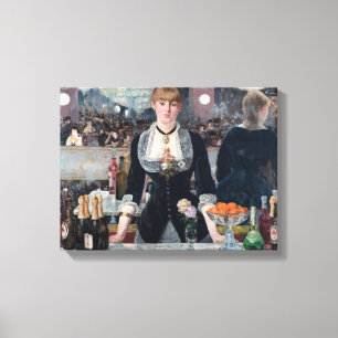 Edouard Manet - En bar på Folies-Bergere Canvastryck