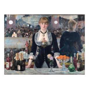 Edouard Manet - En bar på Folies-Bergere Fototryck