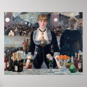 Edouard Manet - En bar på Folies-Bergere Poster