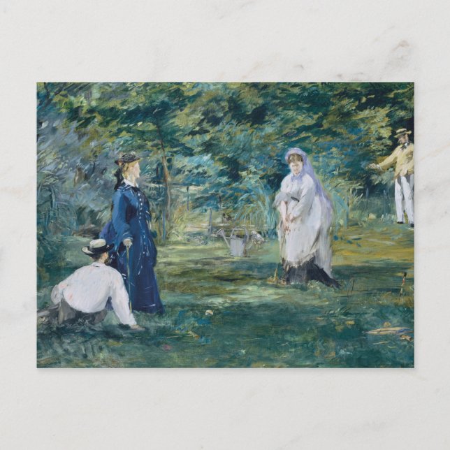 Edouard Manet - en lek av Croquet Vykort (Framsida)