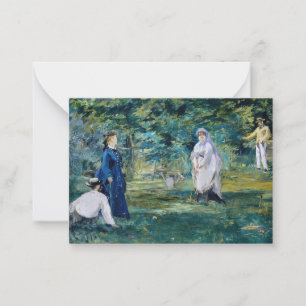 Edouard Manet - ett Croquet-spel Anteckningskort