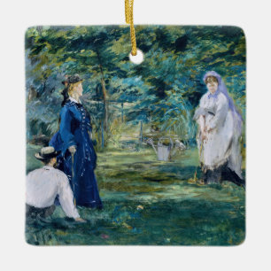Edouard Manet - ett Croquet-spel Julgransprydnad Keramik