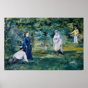 Edouard Manet - ett Croquet-spel Poster