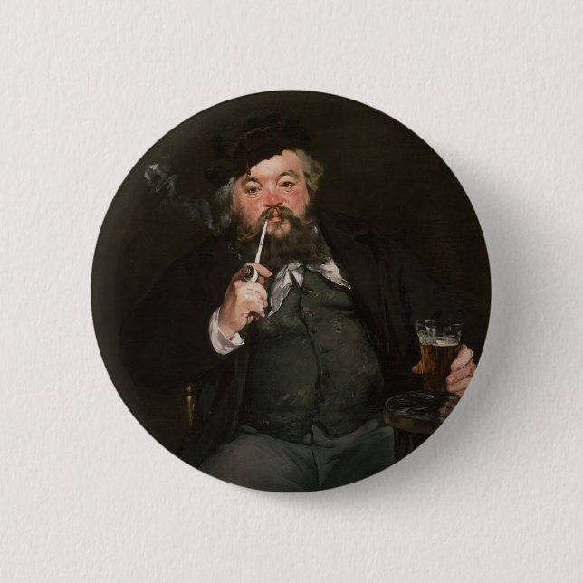 Edouard Manet - Ett gott glas öl / Le bon bock Knapp (Framsida)