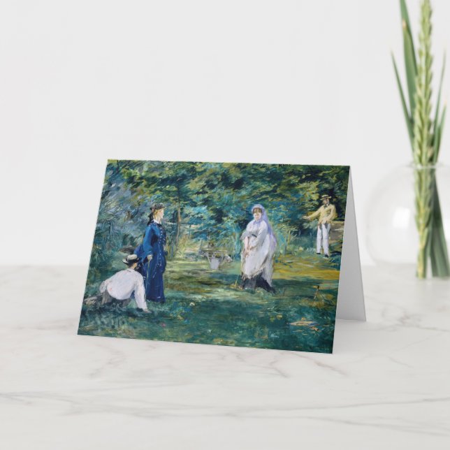 Edouard Manet - Ett krocketspel Kort (Framsida)