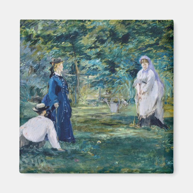Edouard Manet - Ett krocketspel Magnet (Framsidan)