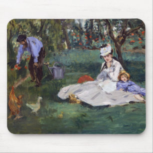 Edouard Manet - familjen Monet i trädgården Musmatta