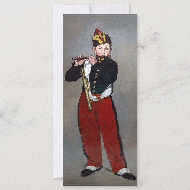 Edouard Manet - Fifaren / Ung flöjtist Inbjudningar (Framsida)