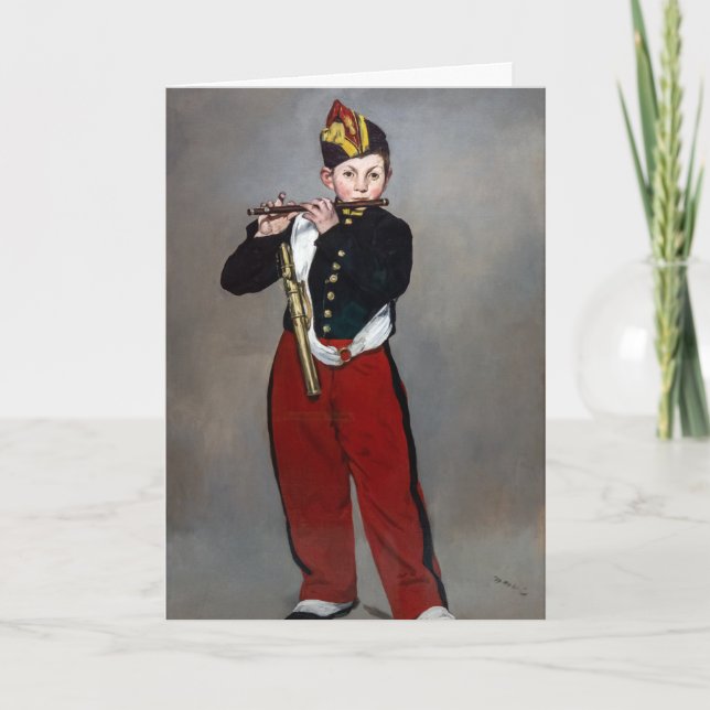 Edouard Manet - Fifaren / Ung flöjtist Kort (Framsida)