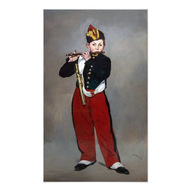Edouard Manet - Fifer/Young Flutist Fototryck (Framsidan)