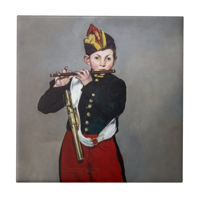 Edouard Manet - Fifer/Young Flutist Kakelplatta (Framsidan)