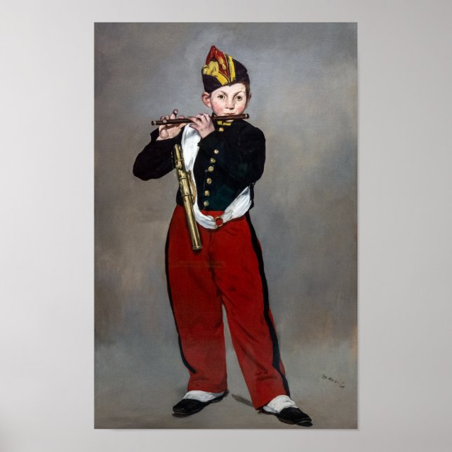 Edouard Manet - Fifer/Young Flutist Poster (Framsidan)