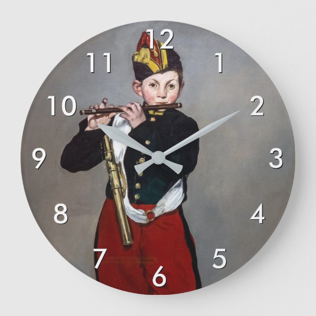 Edouard Manet - Fifer/Young Flutist Stor Klocka (Framsida)