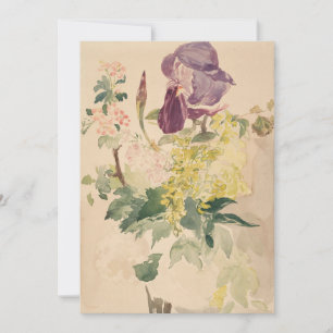 Edouard Manet - Flower Biet med Iris, Laburnum  Inbjudningar