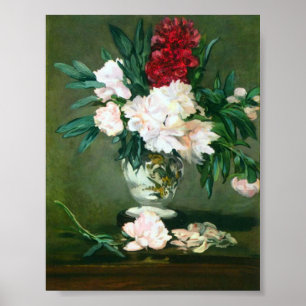 Edouard Manet - Fortfarande Life Vas med Peonies Poster