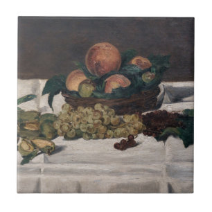 Edouard Manet - Fortfarande liv, Fruits på Bord Kakelplatta