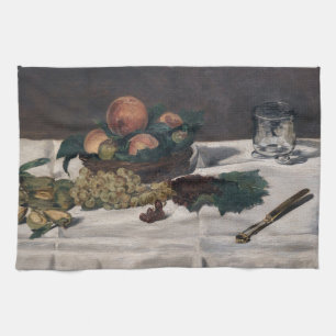 Edouard Manet - Fortfarande liv, Fruits på Bord Kökshandduk