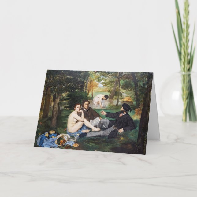 Edouard Manet - Frukost i det gröna Kort (Framsida)