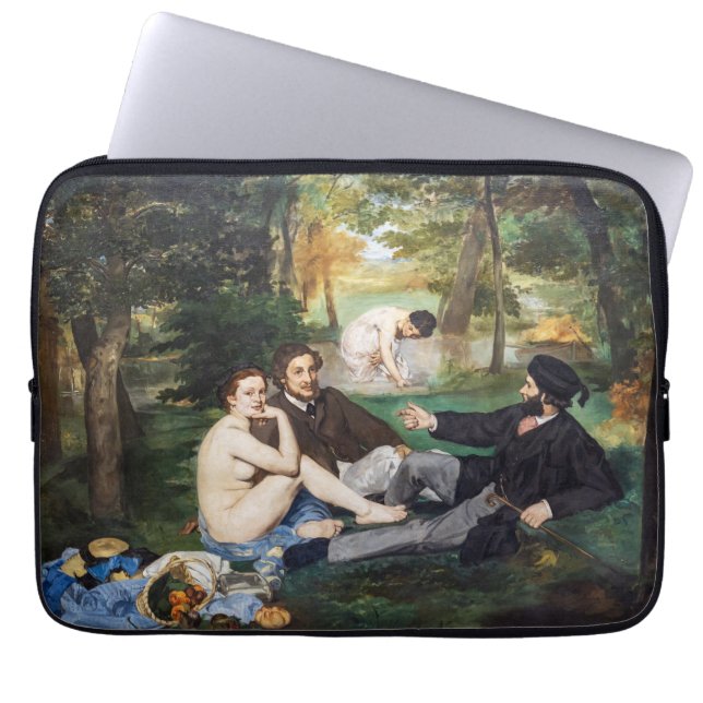Edouard Manet - Frukost i det gröna Laptop Fodral (Framsidan)