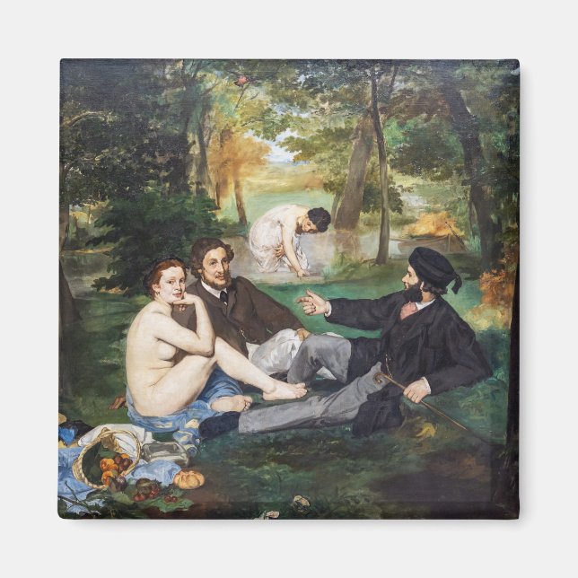 Edouard Manet - Frukost i det gröna Magnet (Framsidan)