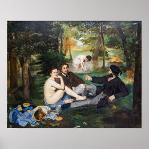 Edouard Manet - Frukost i det gröna Poster