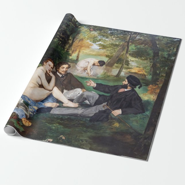 Edouard Manet - Frukost i det gröna Presentpapper (Utrullad)