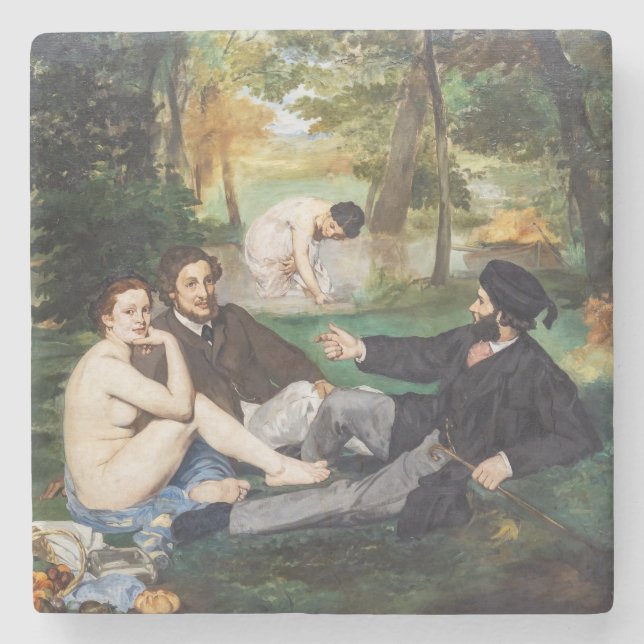 Edouard Manet - Frukost i det gröna Stenunderlägg (Framsidan)