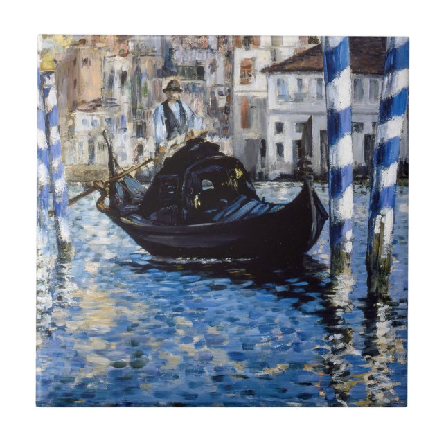 Edouard Manet - Grand Canal, Venedig Kakelplatta (Framsidan)