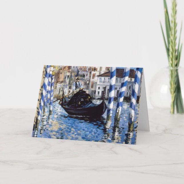 Edouard Manet - Grand Canal, Venedig Kort (Framsida)