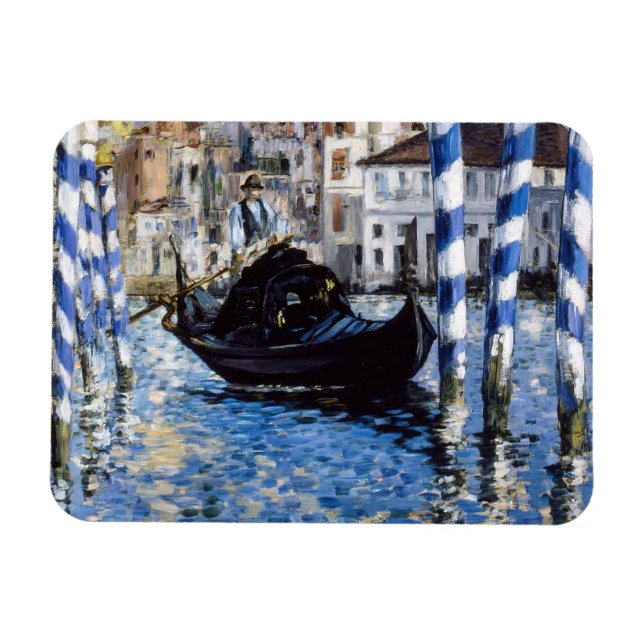 Edouard Manet - Grand Canal, Venedig Magnet (Horisontell)