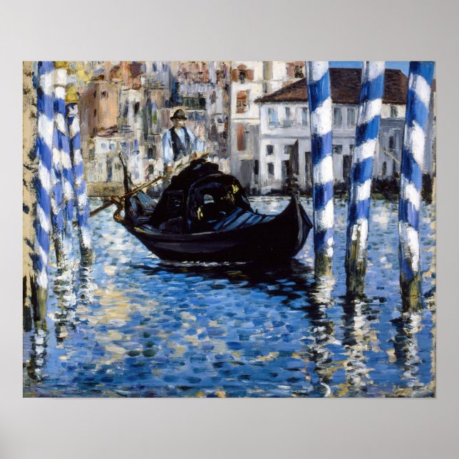 Edouard Manet - Grand Canal, Venedig Poster (Framsidan)