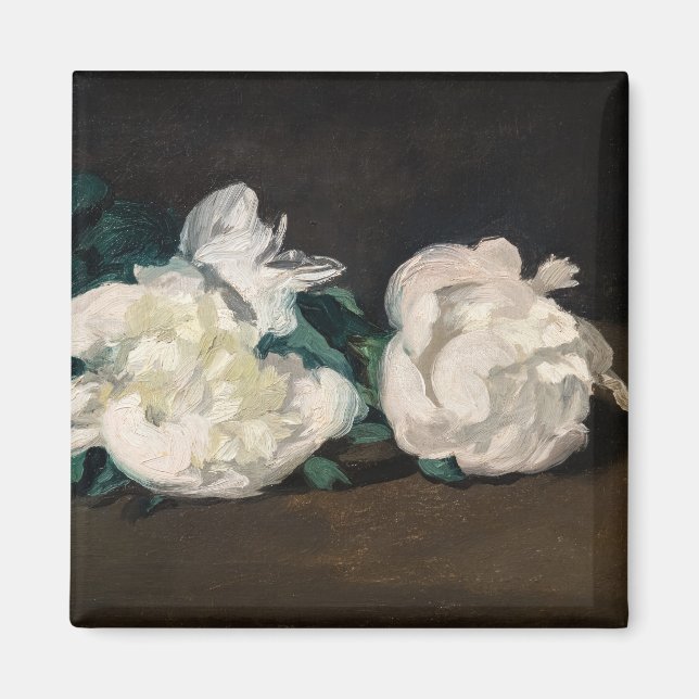 Edouard Manet - Gren of White Peonies, Secateurs Magnet (Framsidan)