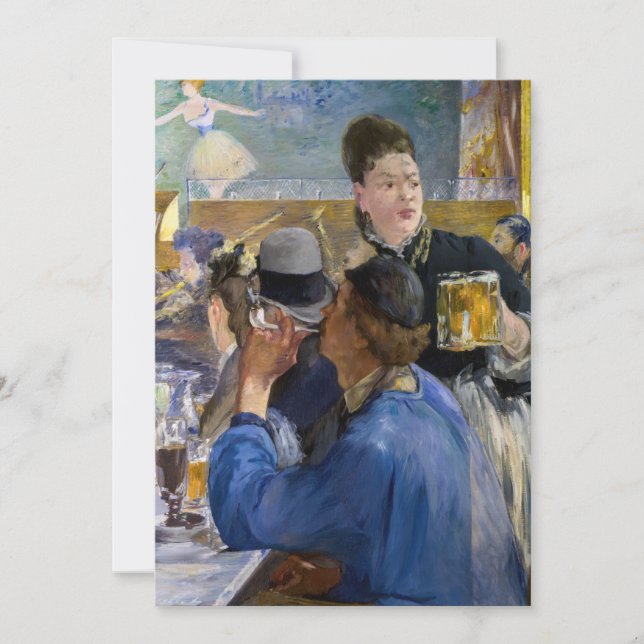 Edouard Manet - hörnet av en Cafe-konsert Inbjudningar (Framsida)